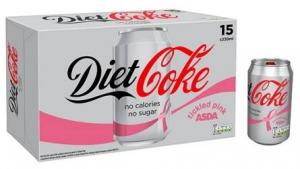 UK Diet Coke pink ribbon